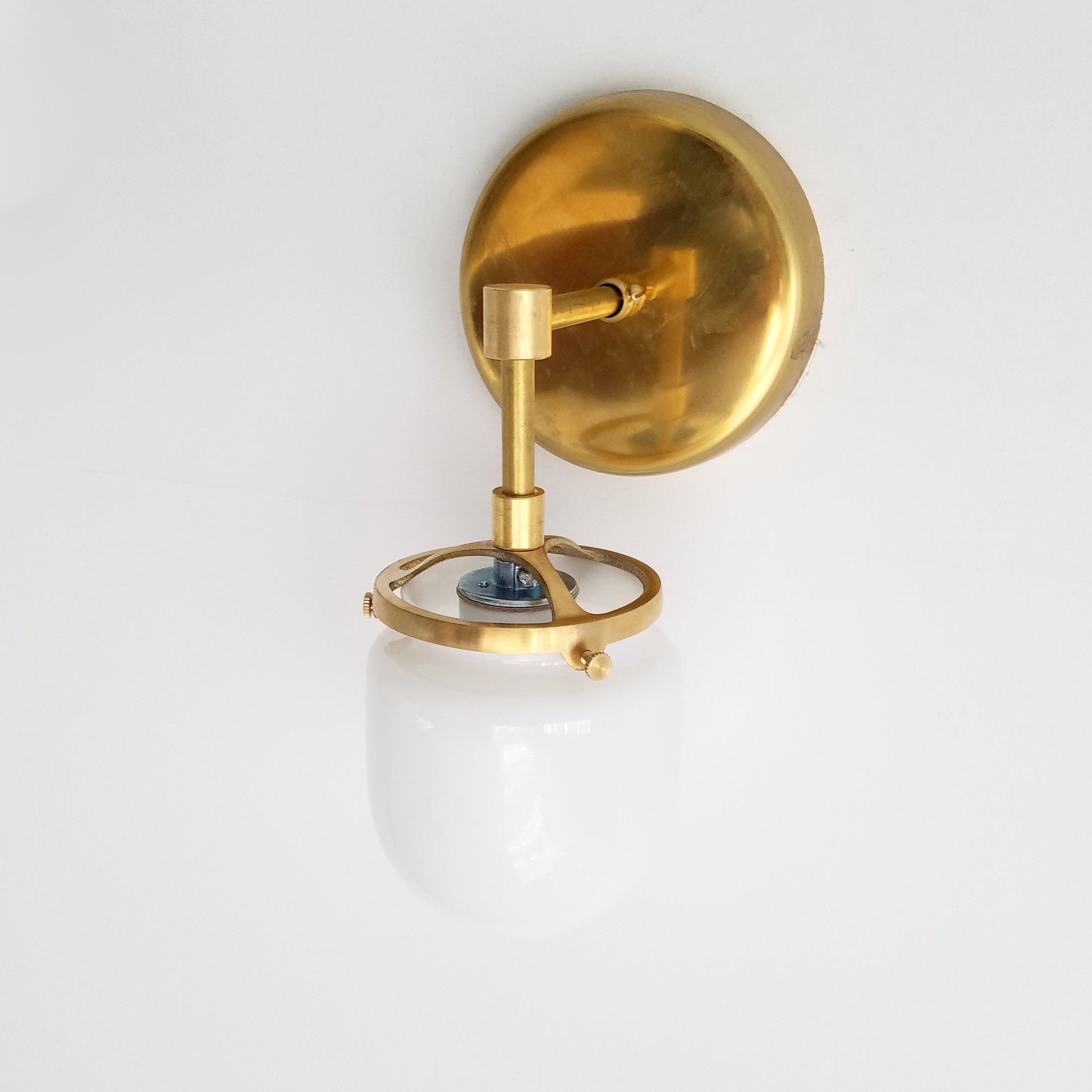 Modern Nautical Design Single Light Wall Sconce