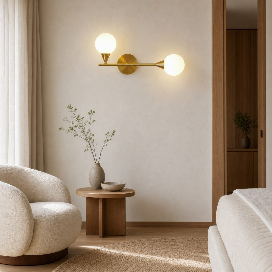 Holten Brass Armed Sconce