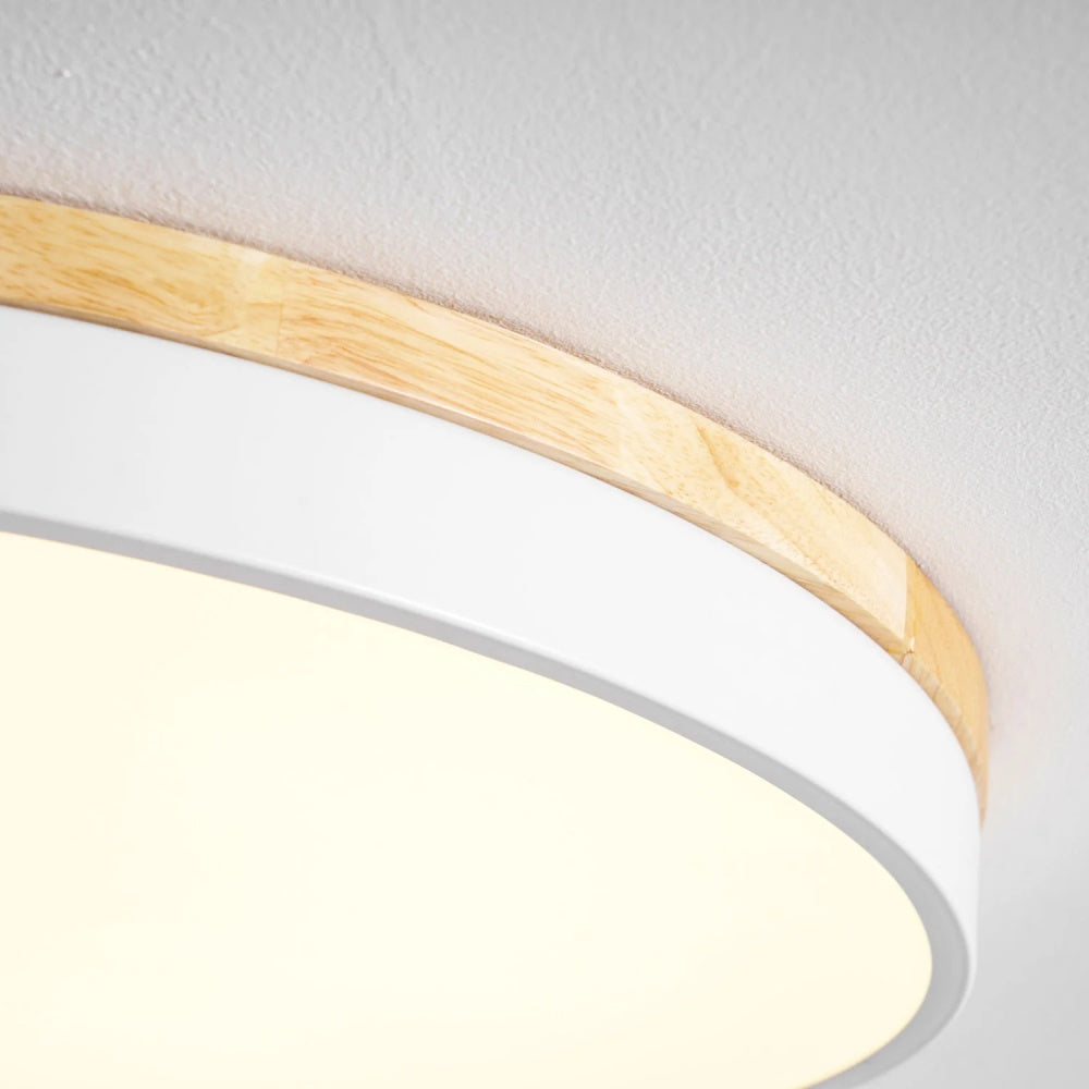 Cielora Round Flush Mount Ceiling Lamp Minimal Profile - Modern Interior Decor