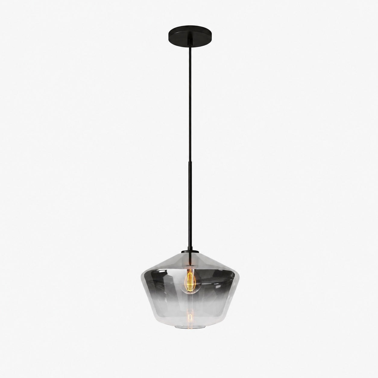 Merin Transparent Glass Sculpture Geometric Chandelier