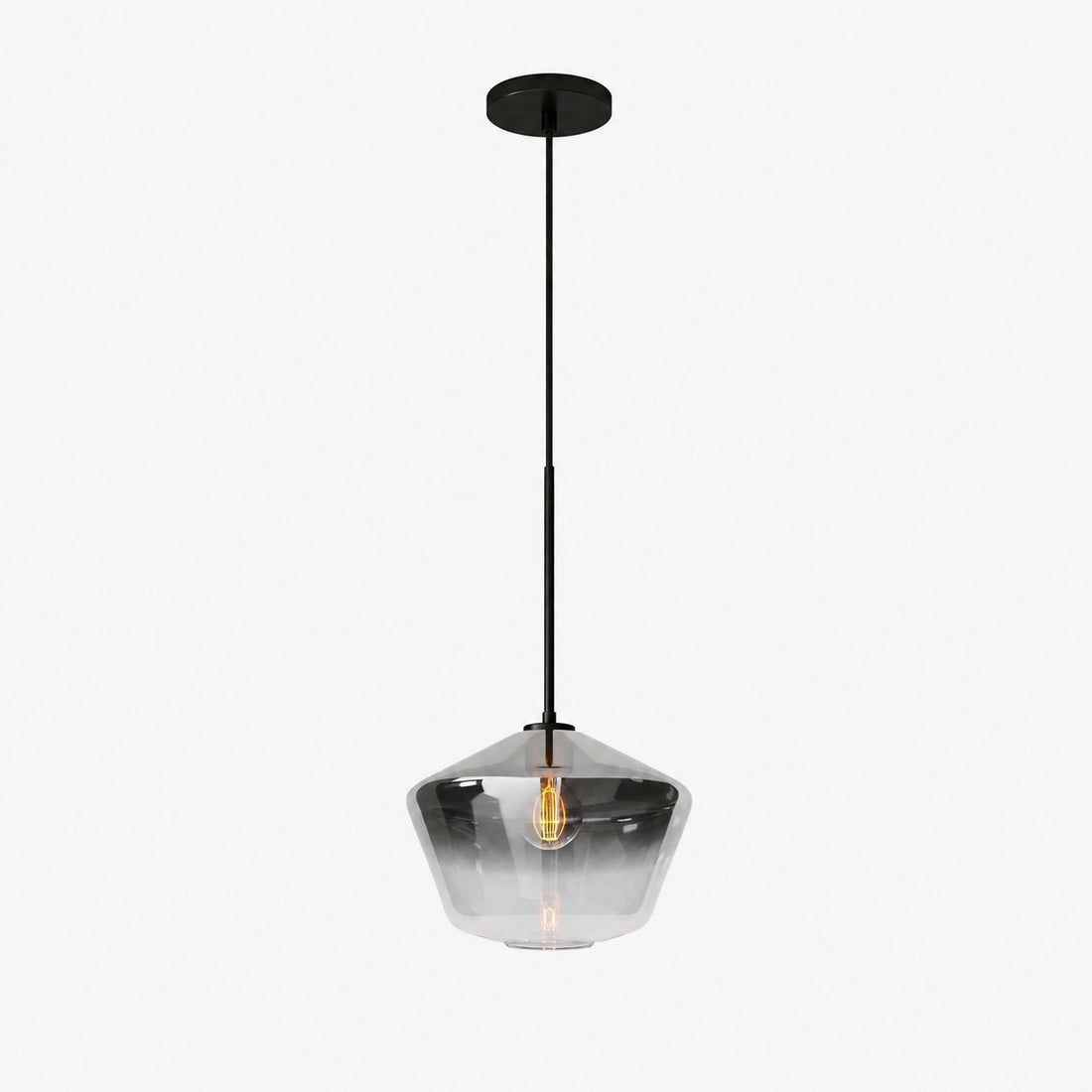 Merin Transparent Glass Sculpture Geometric Chandelier