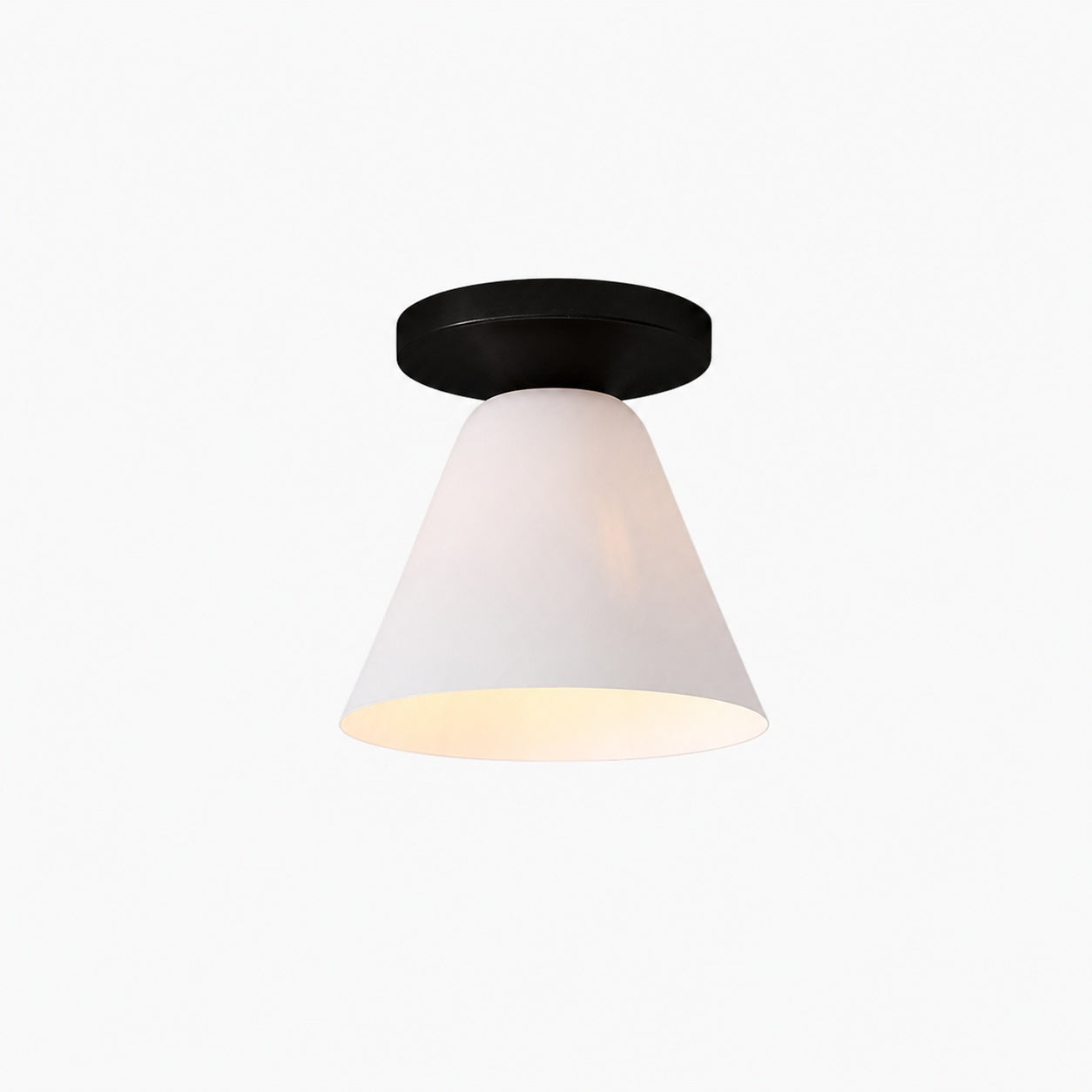 Conica Cone Flush Mount – Glass Ceiling Light for Modern Spaces