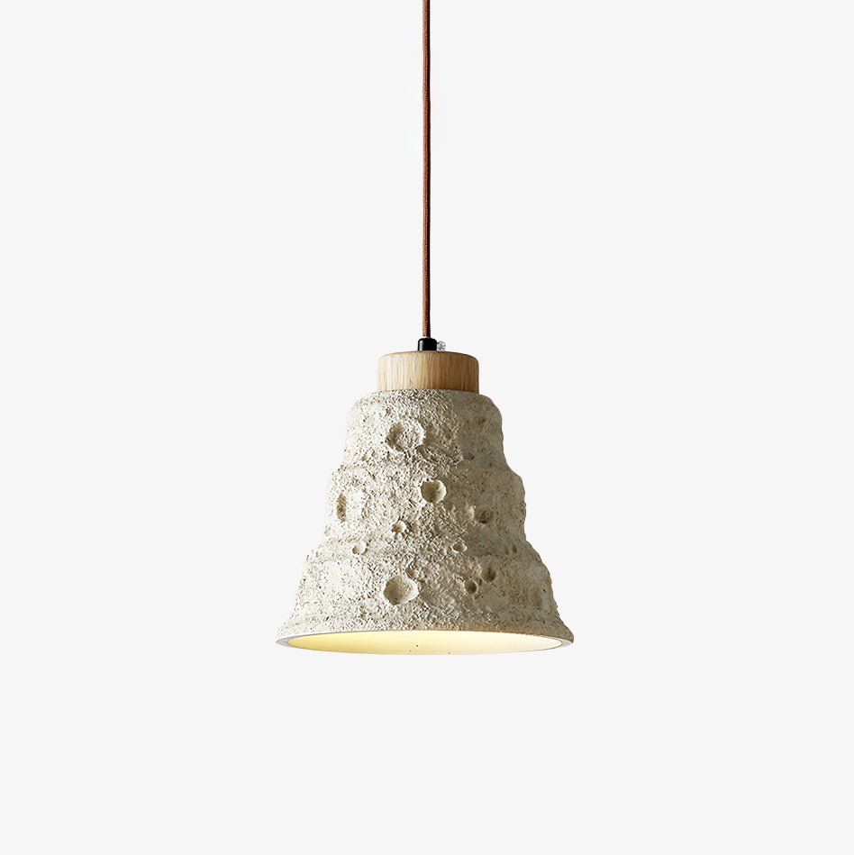 Japanese Wabi Sabi Cement Bell Shape Pendant Light