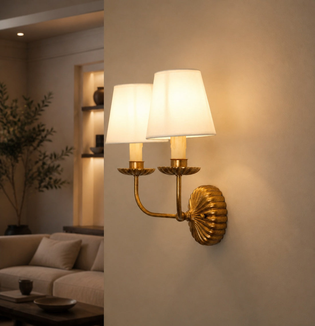 Catina Clove Wall Sconce Double