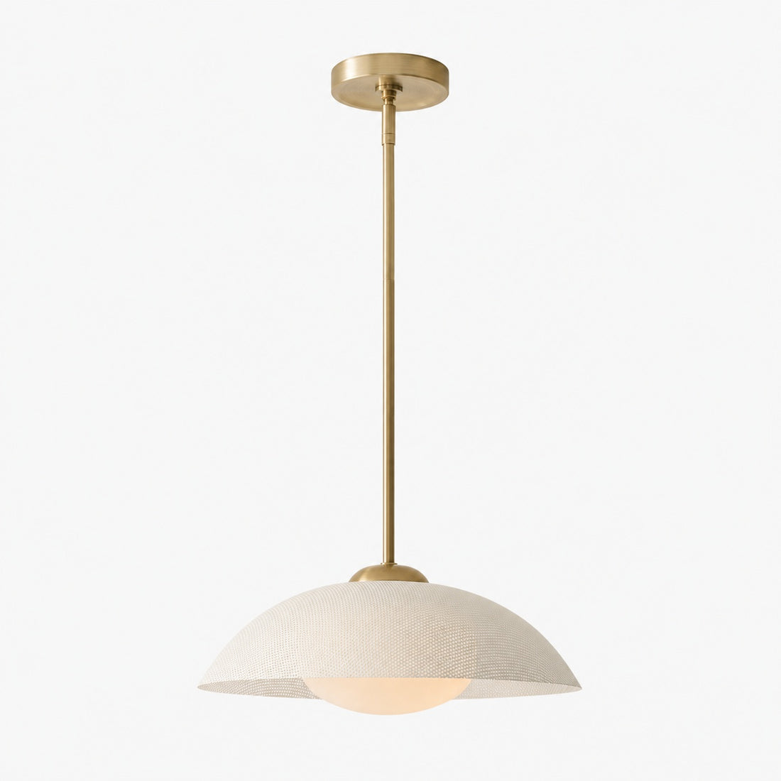 Elorina Pendant Light - Perforated Metal Shade, Champagne Bronze