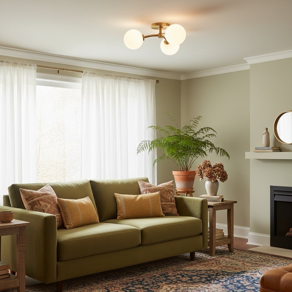 Arden Glass Contemporary 3 Light Ceiling Fixture - Sculptural Multi-Light Fixture for Living Spaces