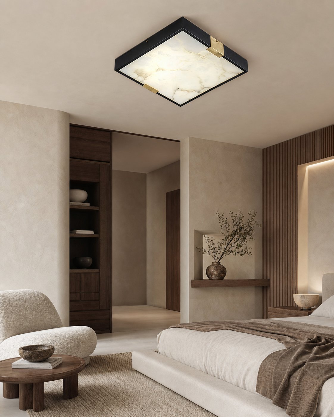 Lucien Alabaster Ceiling Light