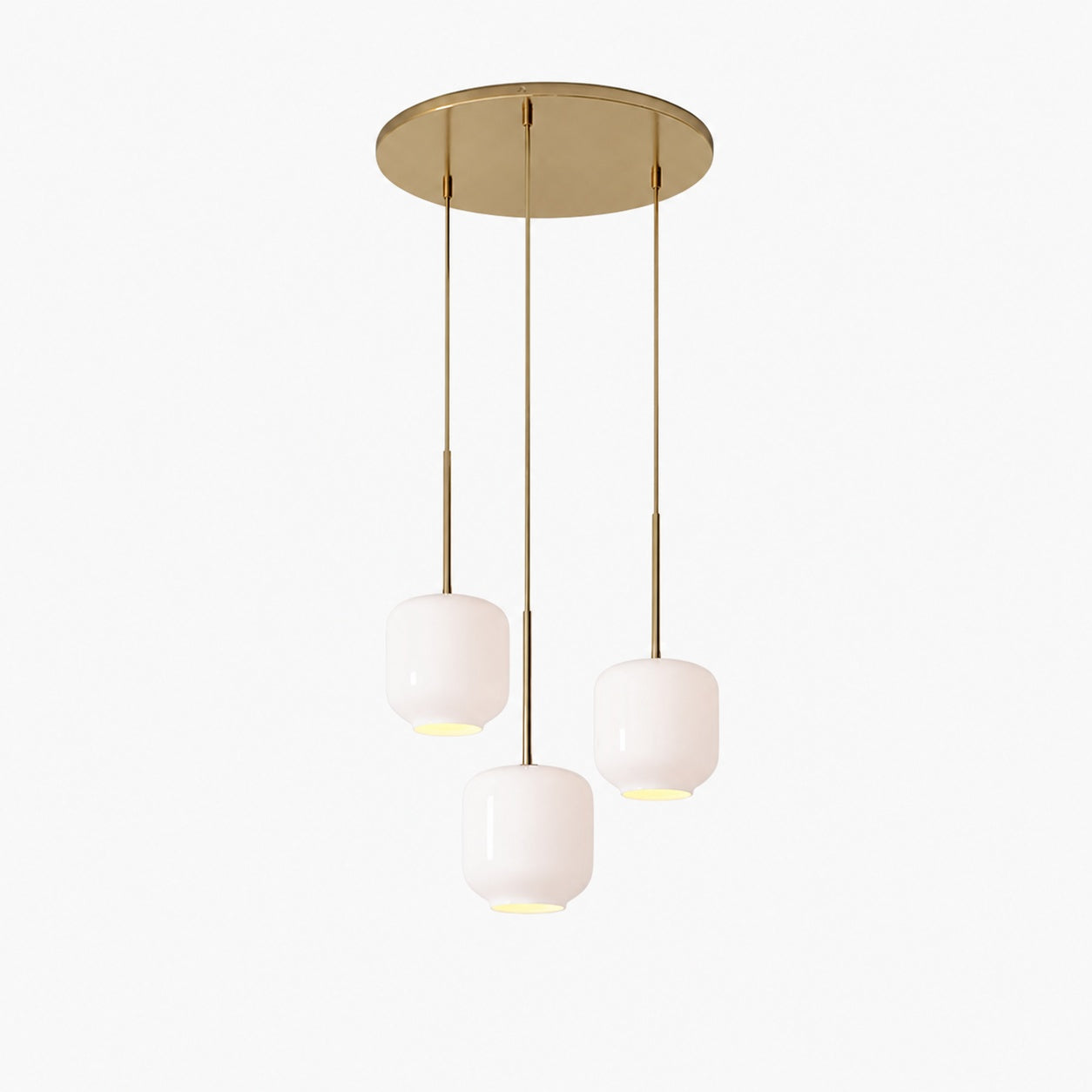 Lumivelle Pebble Glass Chandelier - 3-Light Modern Pendant Style