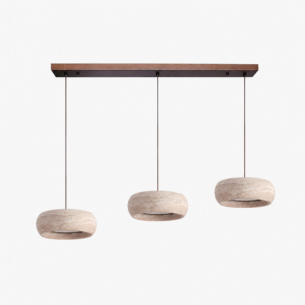 Travertine Drum Pendant Lamp