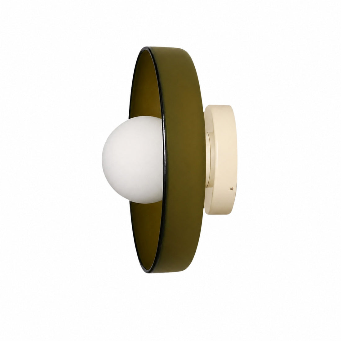 Kalo Wall Ceiling Light - Blown Glass Disc Orb Flush Mount Sconce
