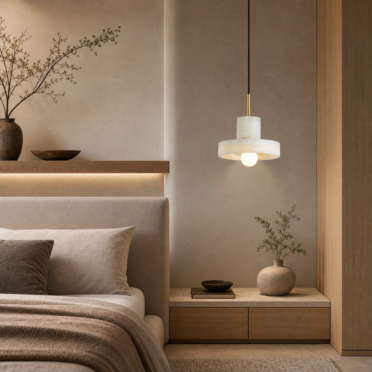 Universo ST Alabaster Pendant Lamp
