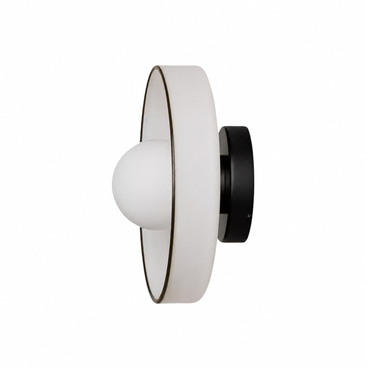Kalo Wall Ceiling Light - Blown Glass Disc Orb Flush Mount Sconce