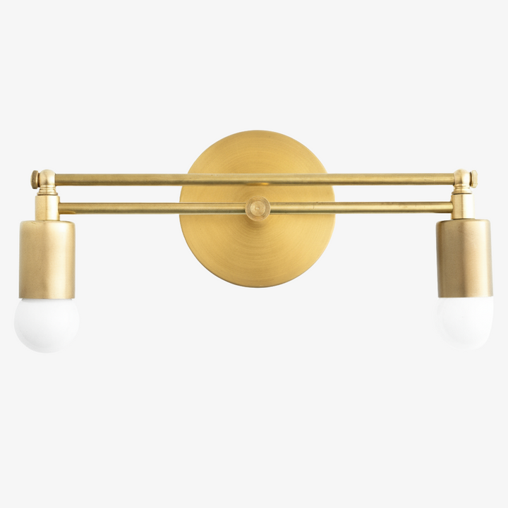 Lumen Elegant Multi Light Vanity Fixture – Art Deco Inspired Bathroom Wall Lamp