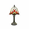 Virelle Traditional Tiffany Table Lamp – Colorful Stained Glass Dome Desk Light for Bedroom