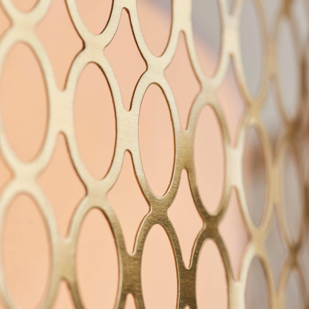 Liorin Geometric Mesh 3‑Light Flush Ceiling Light - Mesh Metal Frosted Glass Lamp for Living Room or Hallway