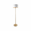 Tela Drum Shade Floor Lamp - Contemporary Fabric Standing Lamp for Home Office
