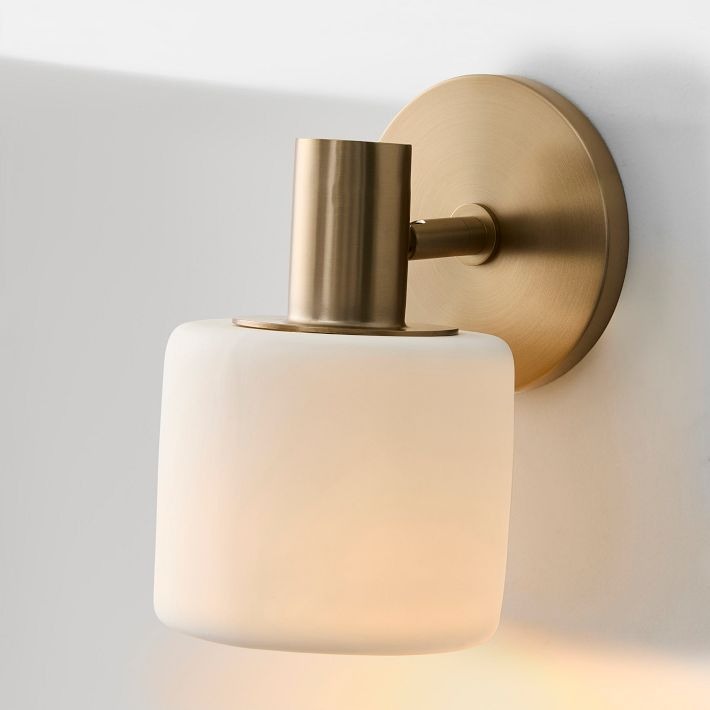 Cerova Modern Ivory Porcelain Sconce – Soft Organic Wall Light