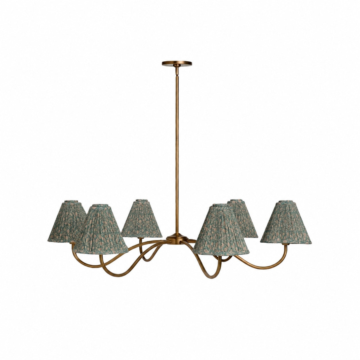Florevian Modern Linen Pendant Lamp - Art-Inspired Statement Lighting for Dining Space