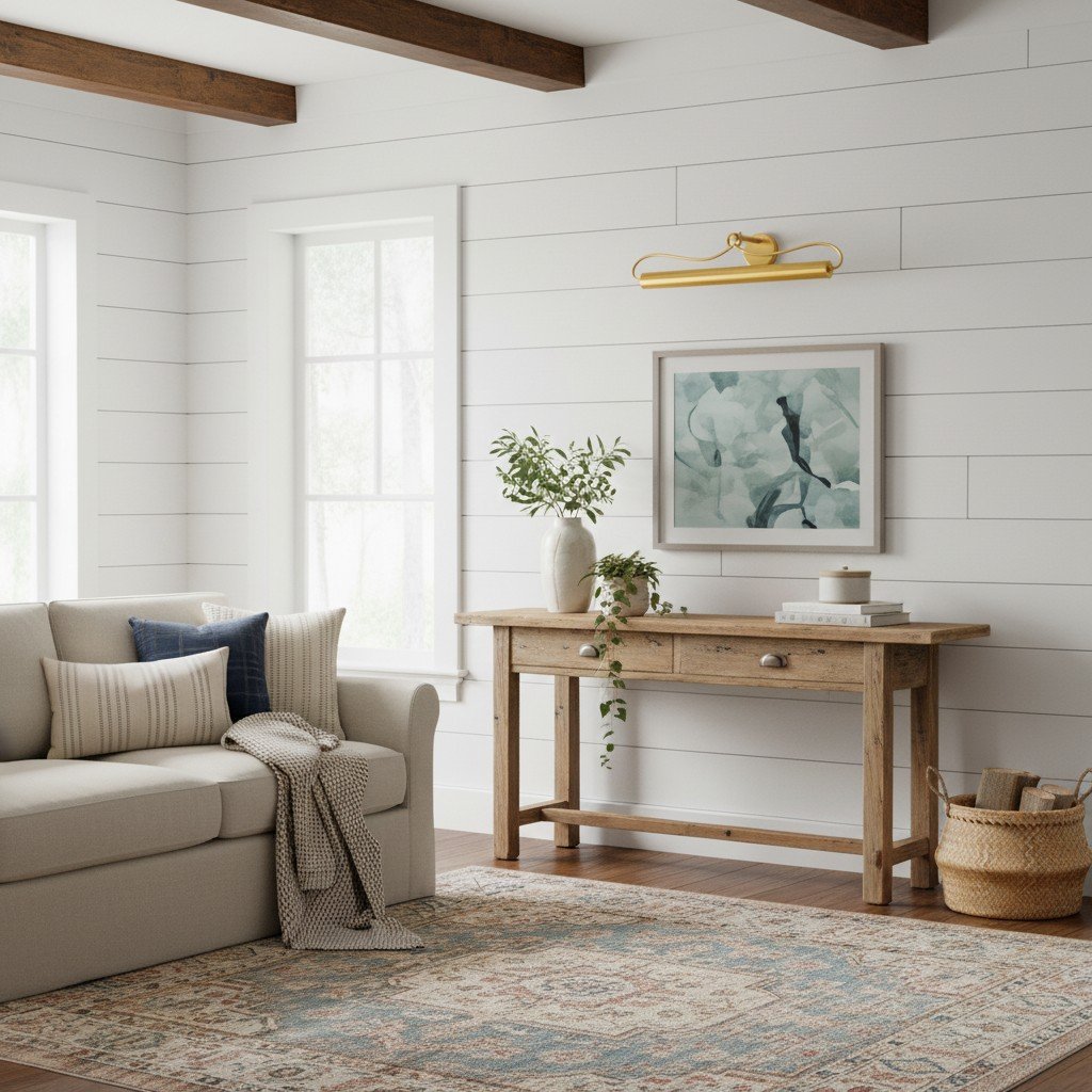 Aurix Picture Light Sconce with Curved Arm Design - Elegant Wall Lighting for Art and Living Spaces