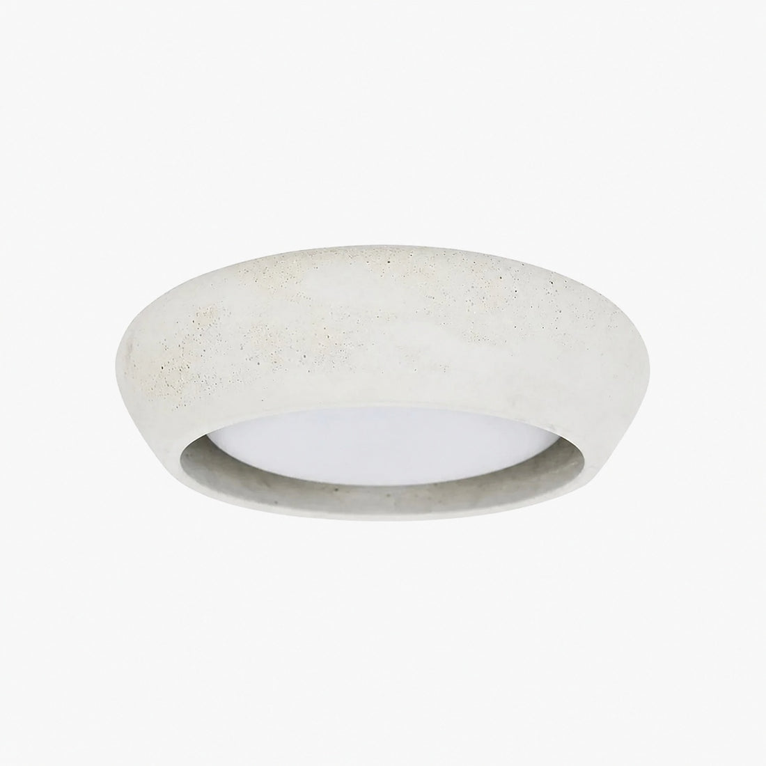 Monocem Minimalist Concrete Ceiling Fixture – Stylish Flush Mount Light for Living Room