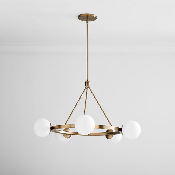Brelia Elegant Modern Globe Chandelier - Multi Heads Light Fixture for Residential and Commercial Spaces