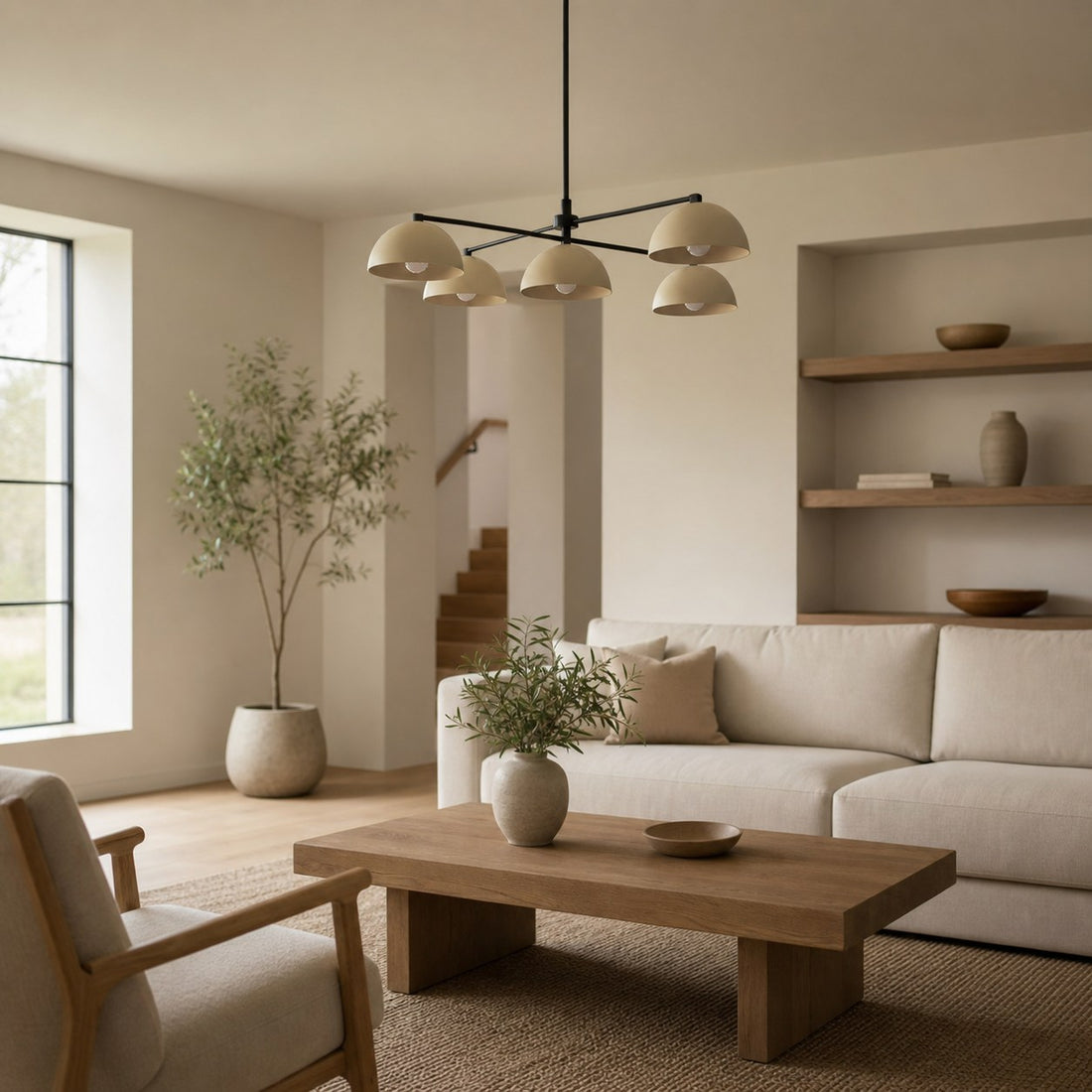 Metio Dome Stylish Ceiling Chandelier - Timeless Home Lighting Accent