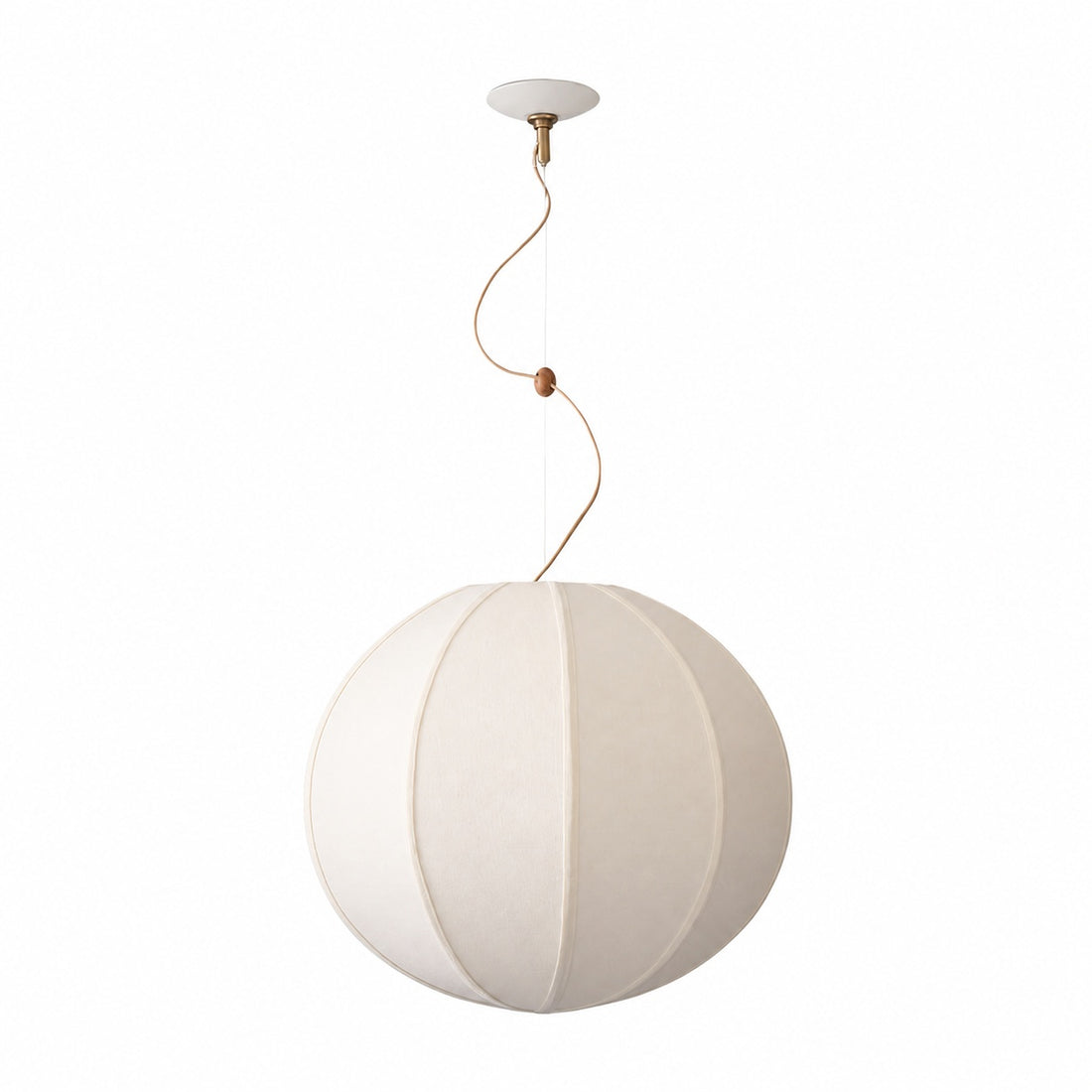 Alvian Pendant Light - Linen Shade with Adjustable Height for Cozy Dining
