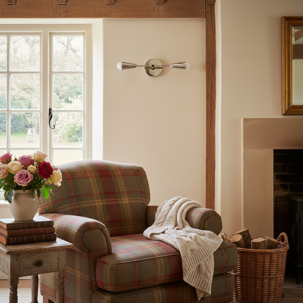 Lumen Dual-Conical Modern Wall Sconce – Minimalist Vanity & Hallway Lighting