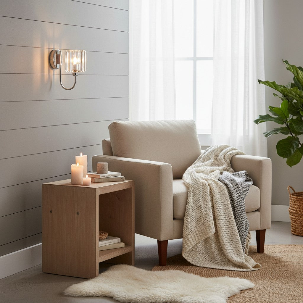 Tracian Wall Mount Sconce with Cut-Glass Shade – Timeless Lighting for Entryways and Living Areas