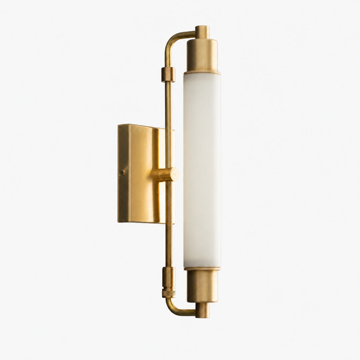 Ornato Luxe Modern Vanity Sconce - Art Deco Wall Light with Cylinder Shade
