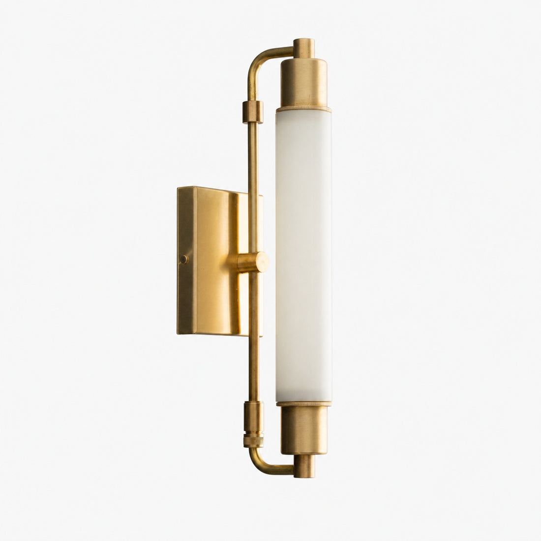 Ornato Luxe Modern Vanity Sconce - Art Deco Wall Light with Cylinder Shade