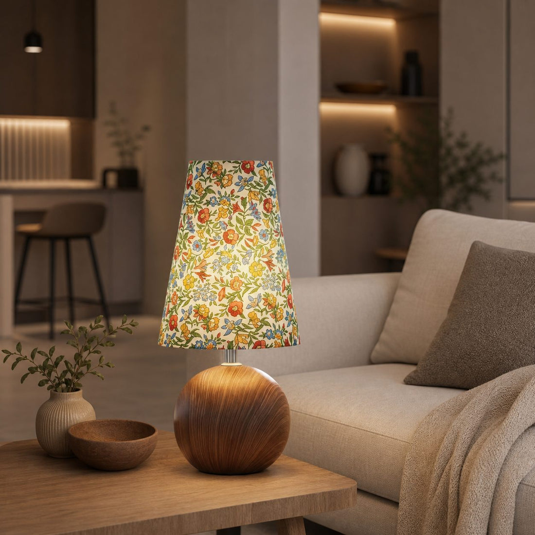 Petalyra Floral Accent Table Lamp - Sculpted Decorative Form Ambient Lighting for Home Use