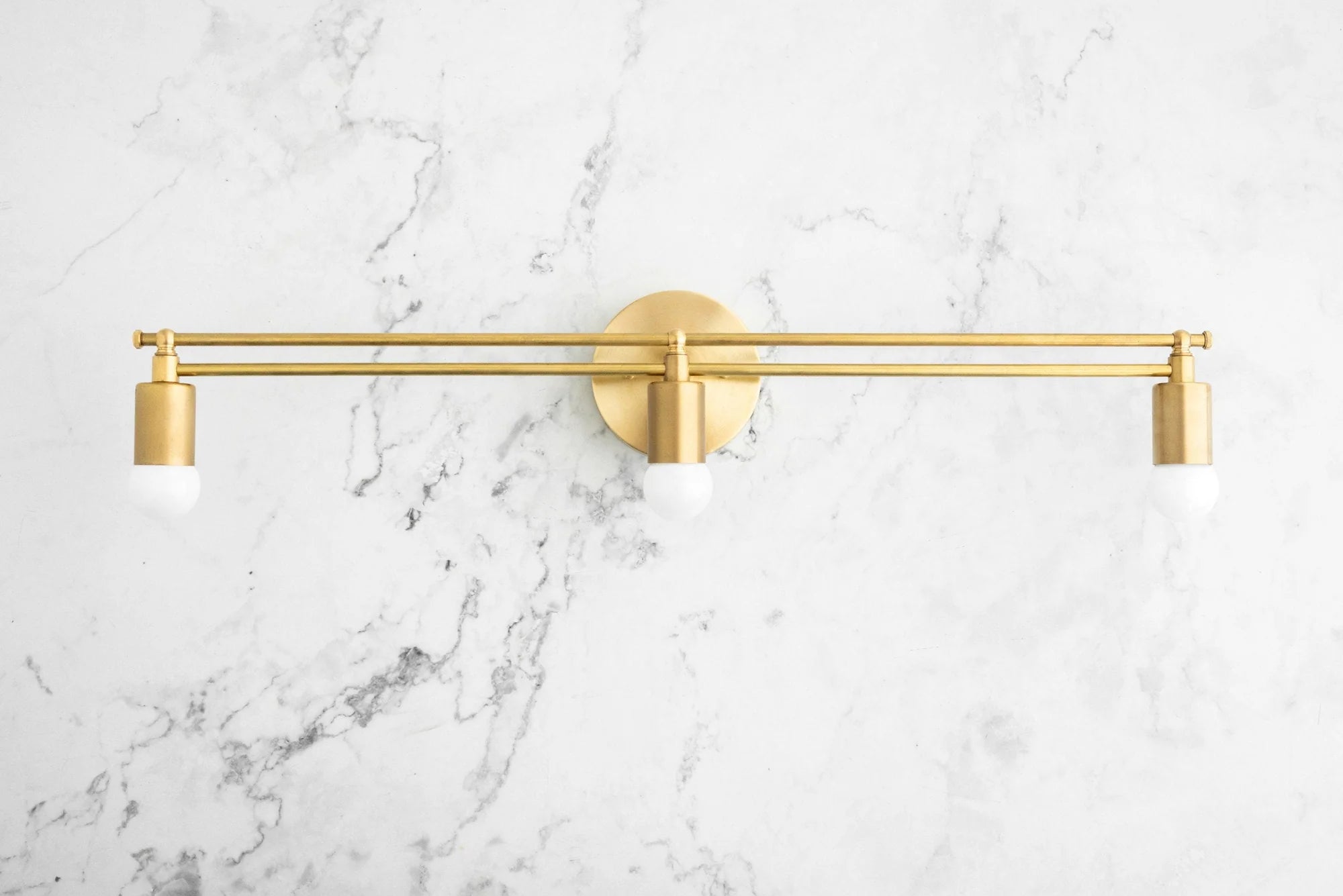 Lumen Elegant Multi Light Vanity Fixture – Art Deco Inspired Bathroom Wall Lamp