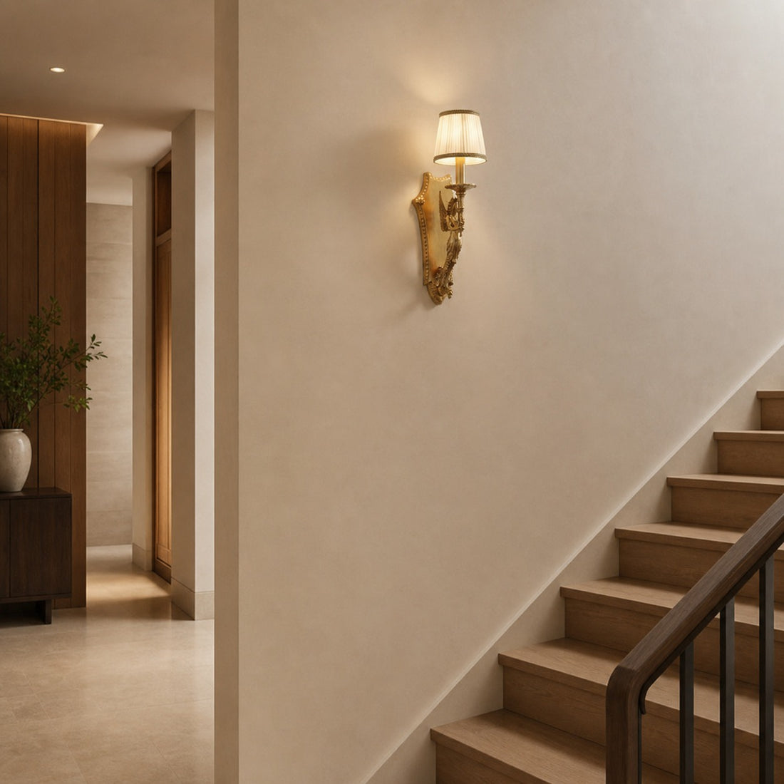 Caterina Brass Wall Lamp