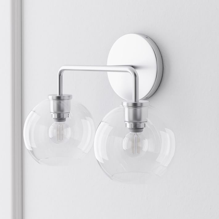 Selvion Artistic Globe Sconce Light - Handcrafted Glass Sculptural Wall Fixture