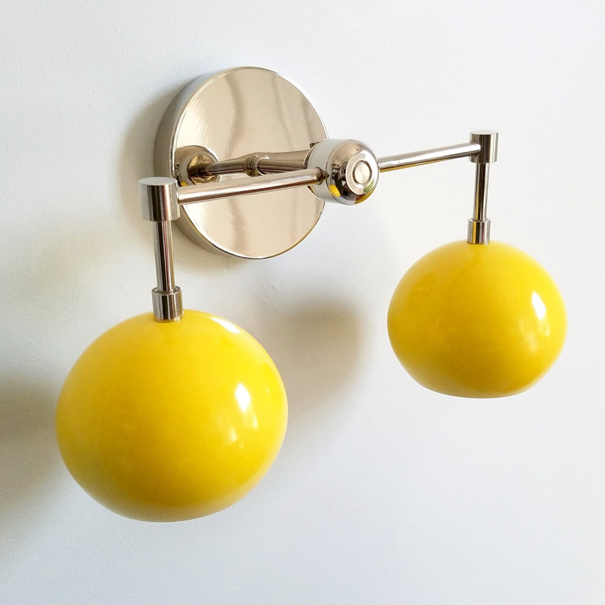 Sunshine Yellow Shades Sconce - Bubble Pop Vanity Wall Light For Bedroom