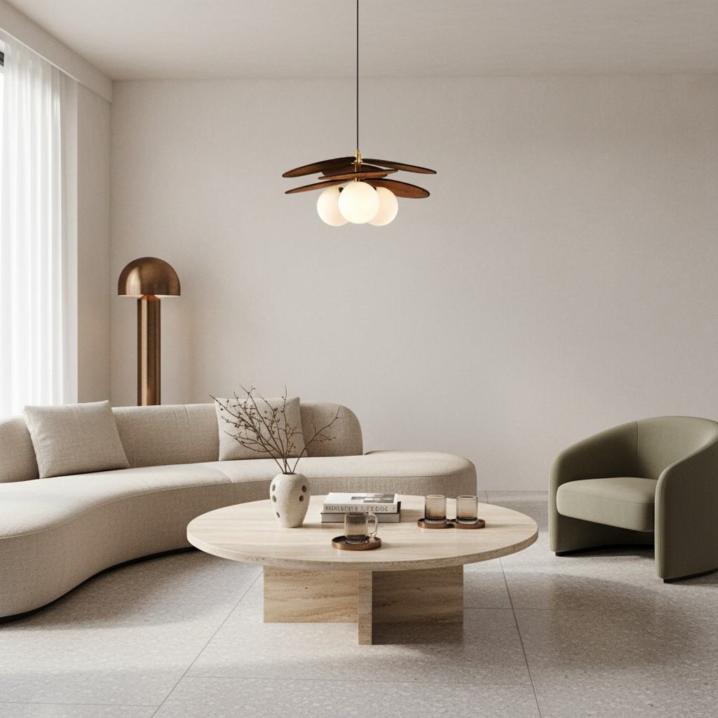 Orrise Artistic Layered Petal Pendant Light - Natural Inspired Lamp for Entryway and Bedroom