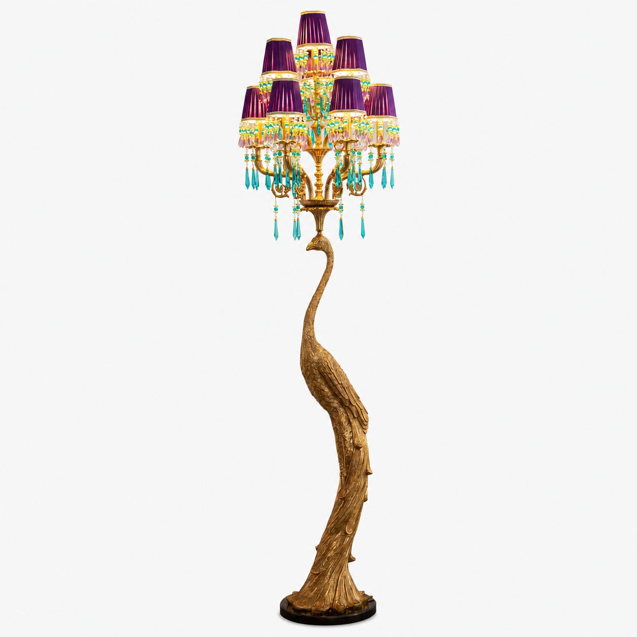 Perky Peacock Floor Lamp