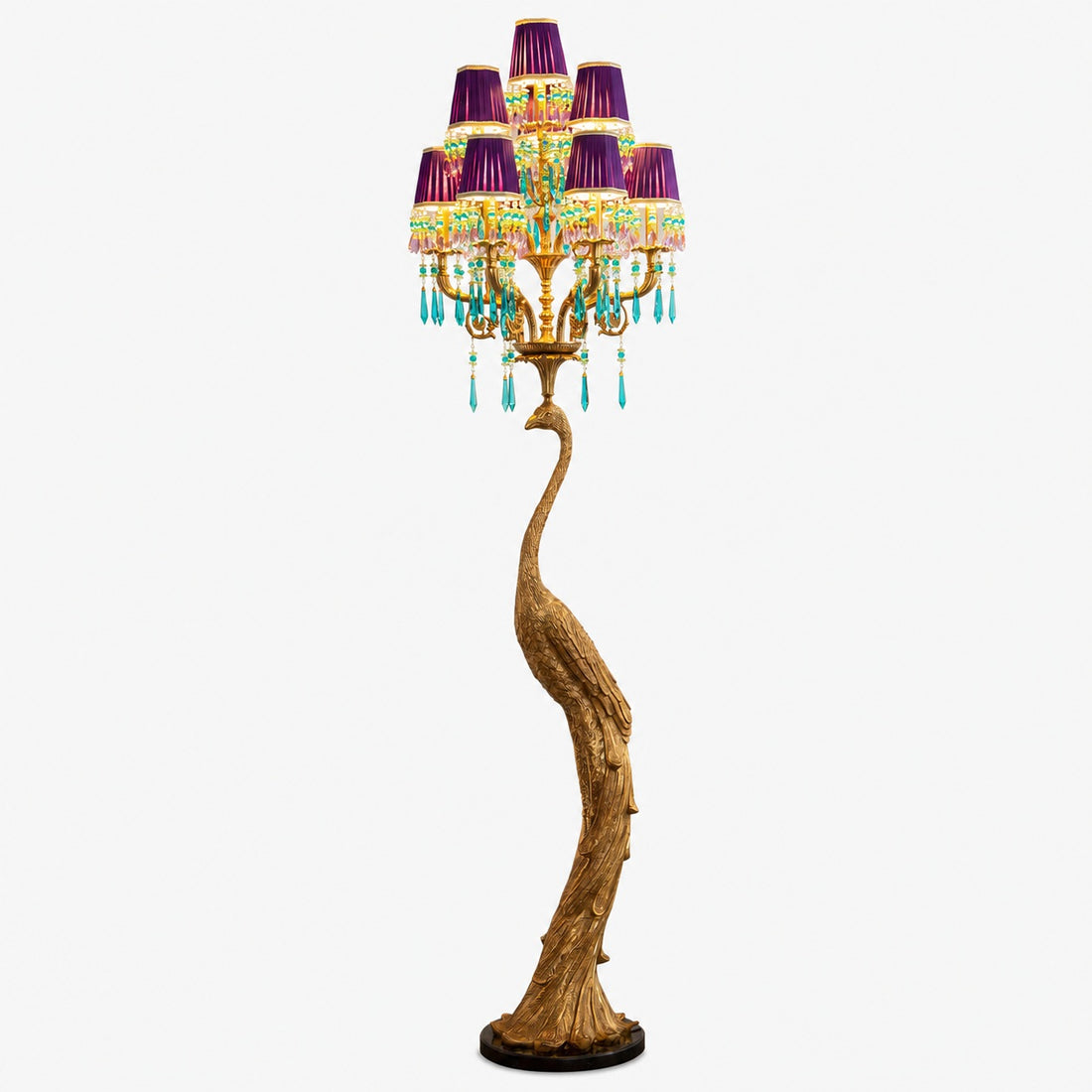Perky Peacock Floor Lamp