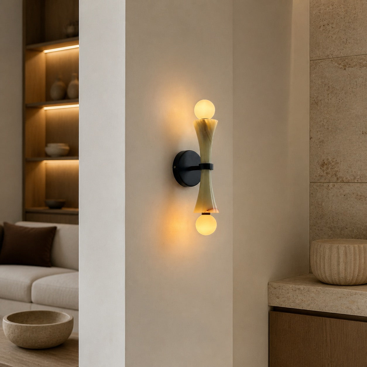 Modern Linear Wall Lamp – Minimalist LED Sconce for Bedroom Living Room Hallway