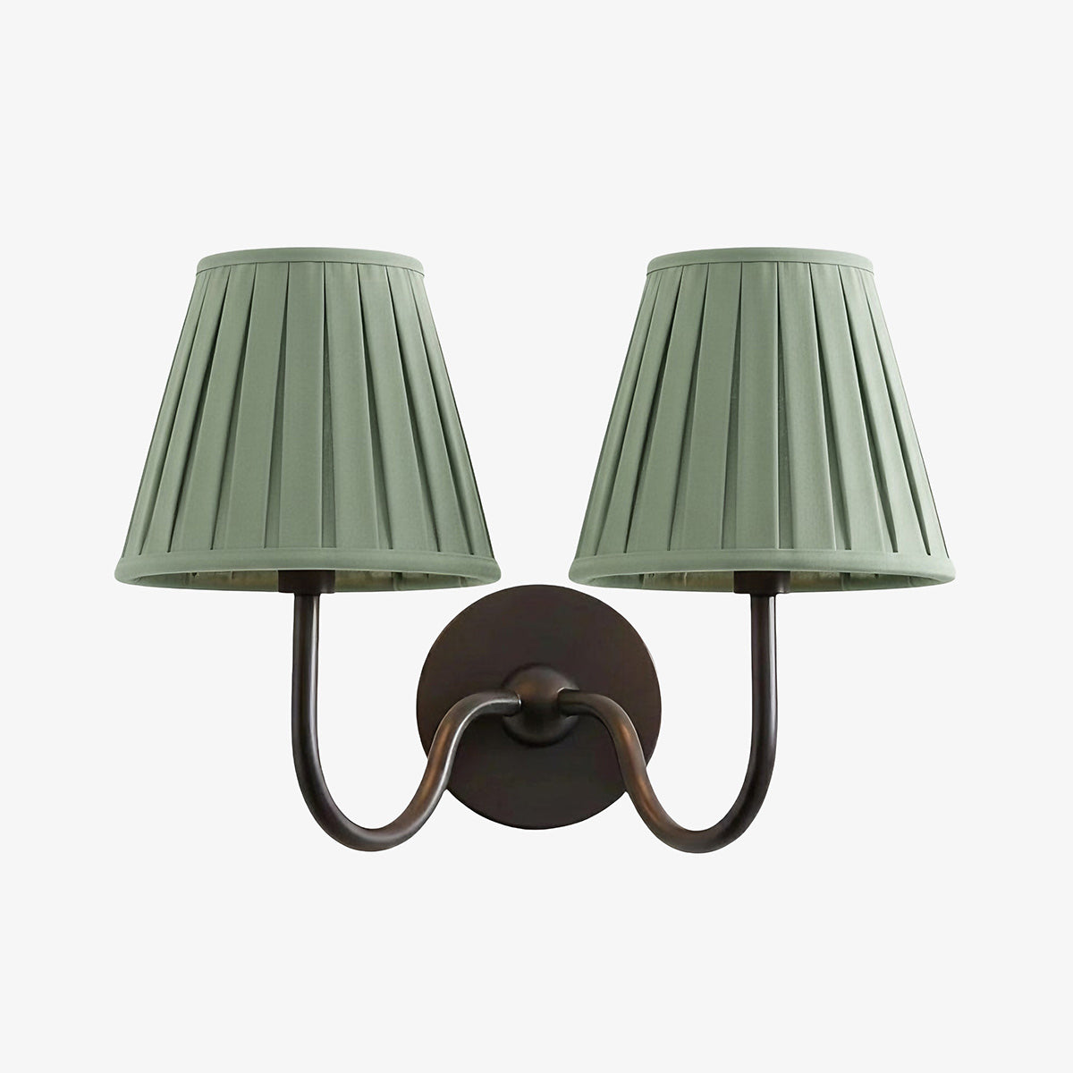 Luvora Vintage Pleated Shade Wall Lamp - Modern Brass Linen Wall Lighting