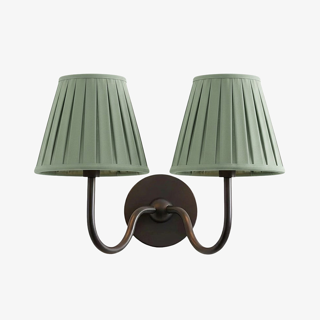 Luvora Vintage Pleated Shade Wall Lamp - Modern Brass Linen Wall Lighting