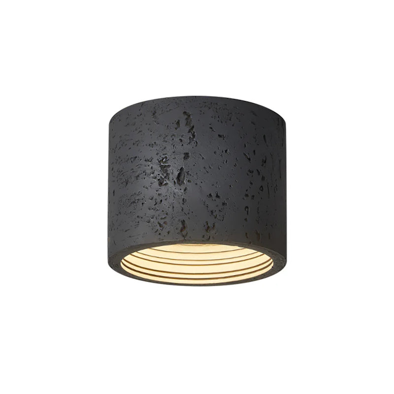 Modern Wabi-Sabi Cylindrical Ceiling Lamp
