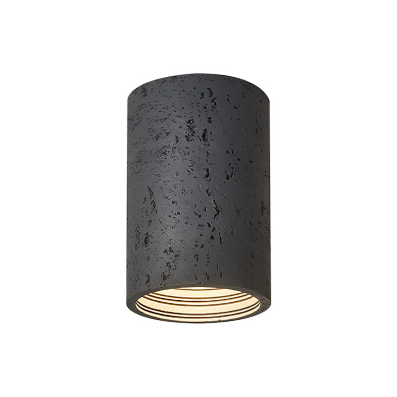 Modern Wabi-Sabi Cylindrical Ceiling Lamp