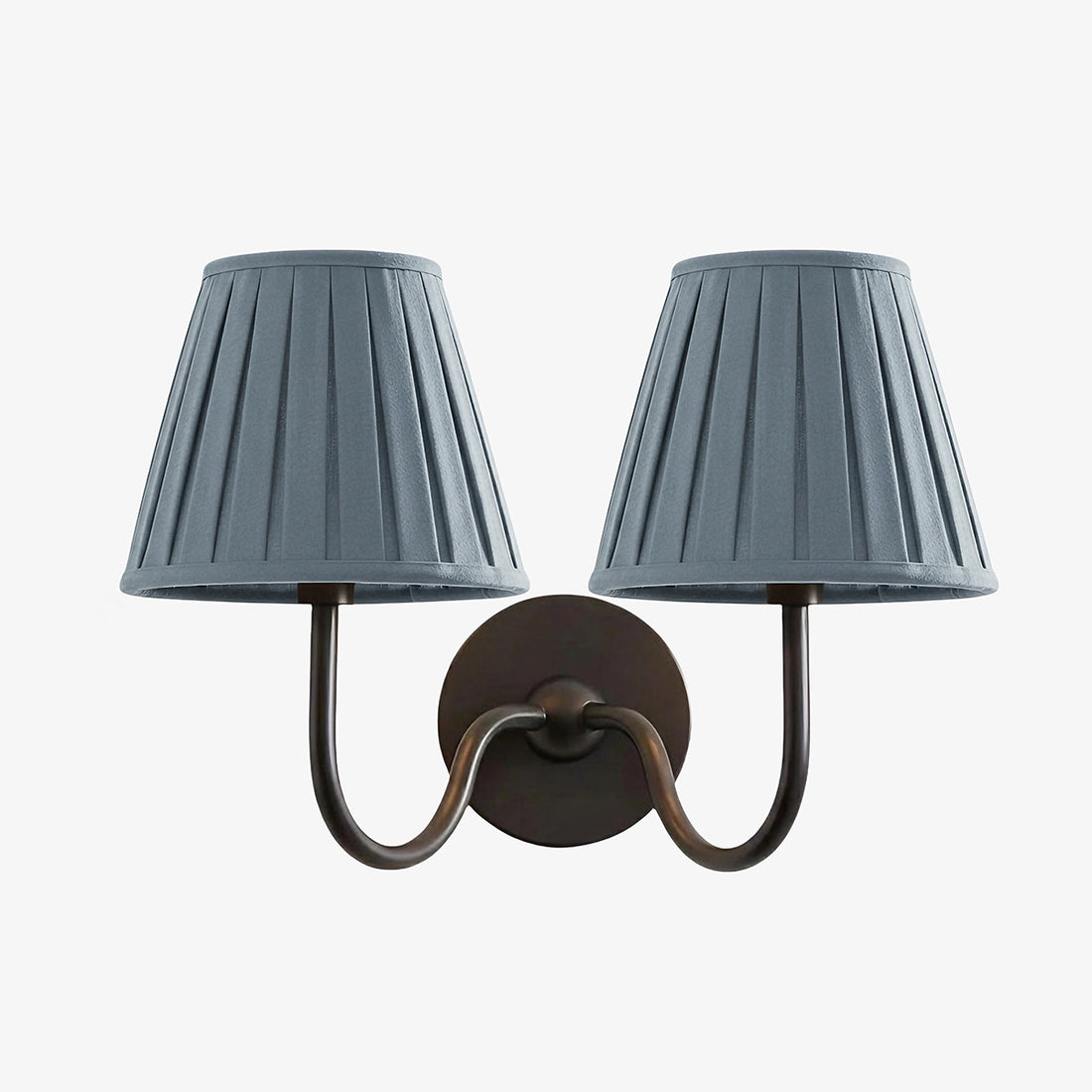 Luvora Vintage Pleated Shade Wall Lamp - Modern Brass Linen Wall Lighting