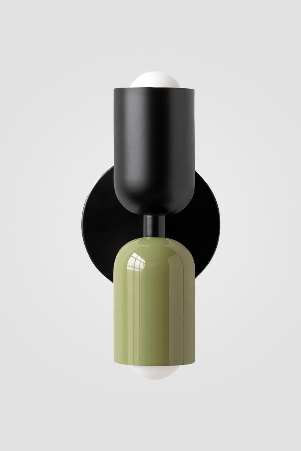 Double head macaroon color up and down wall sconce