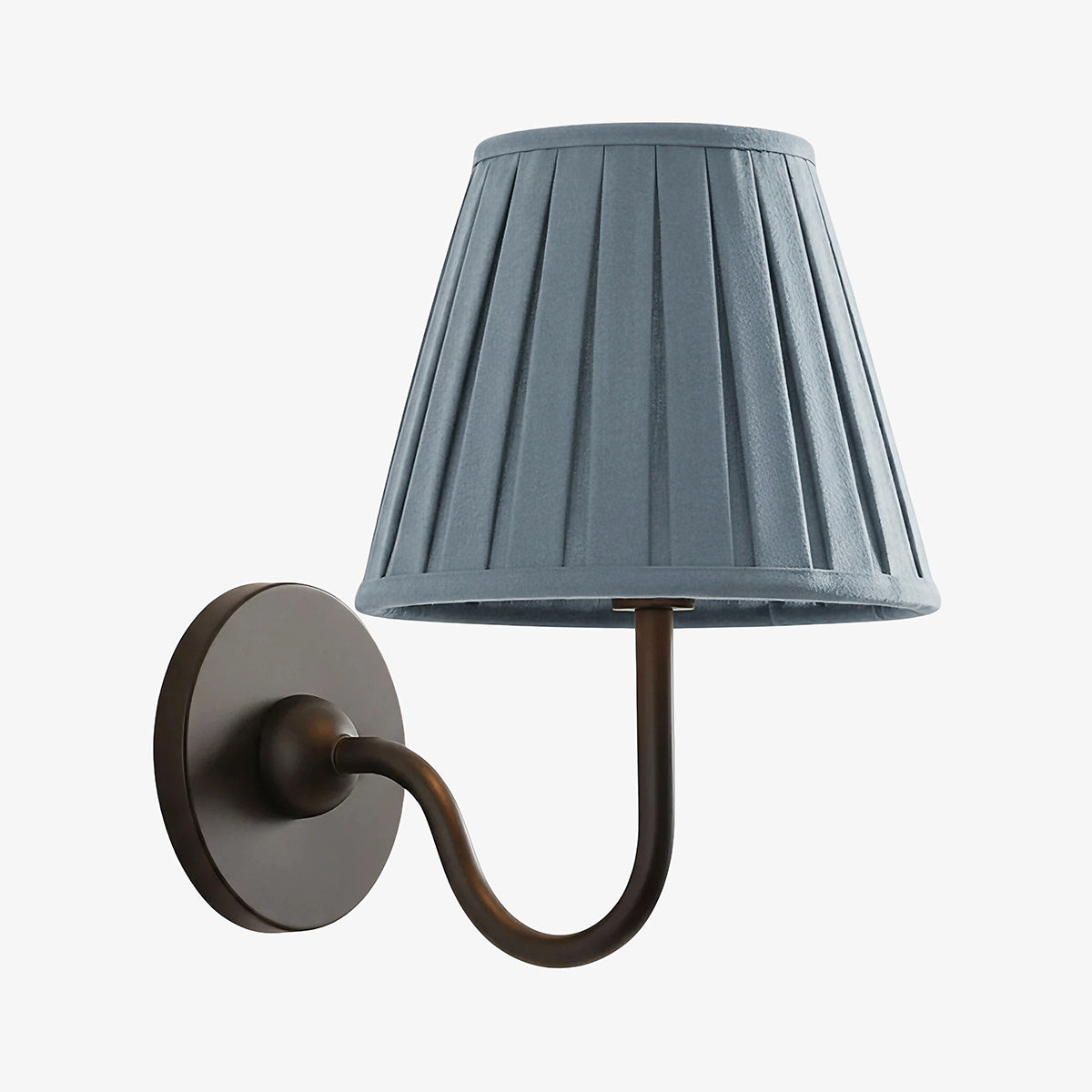 Luvora Vintage Pleated Shade Wall Lamp - Modern Brass Linen Wall Lighting