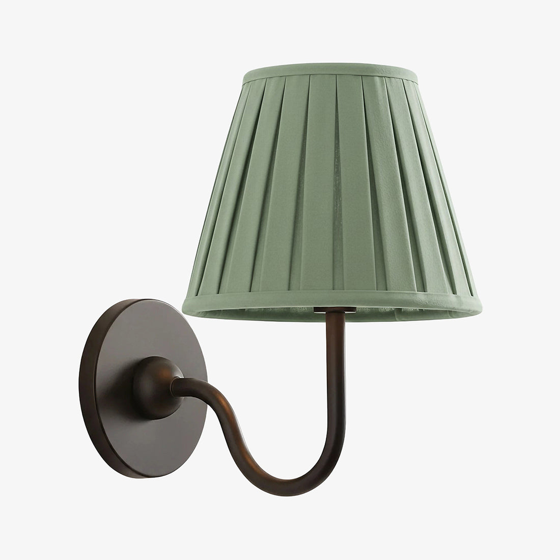 Luvora Vintage Pleated Shade Wall Lamp - Modern Brass Linen Wall Lighting