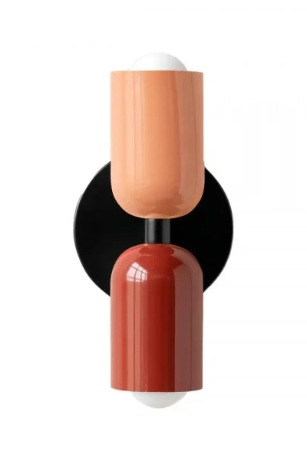 Double head macaroon color up and down wall sconce