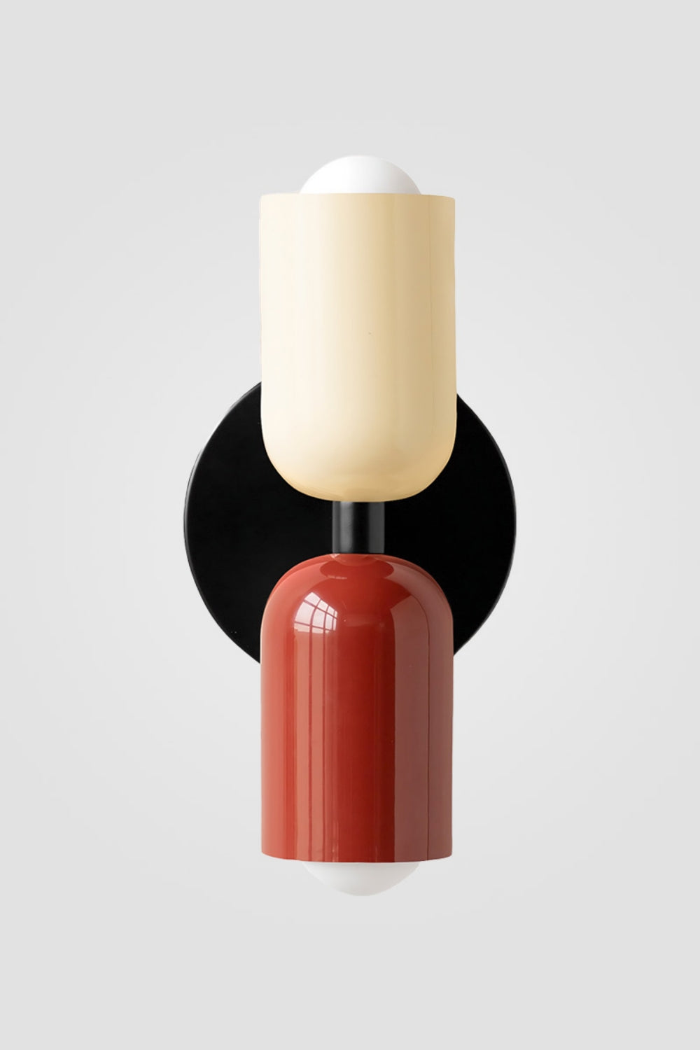 Double head macaroon color up and down wall sconce